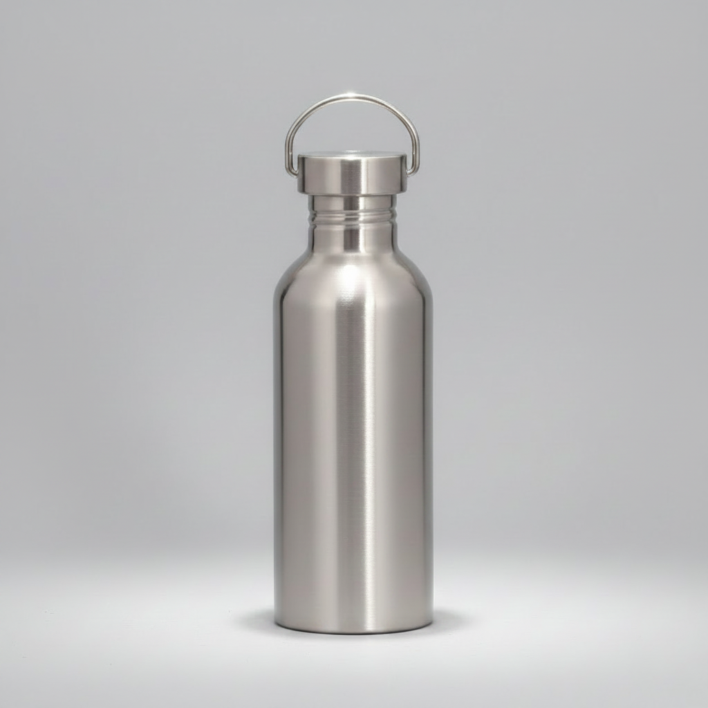 Edelstahl-Trinkflasche mit Metalldeckel – 100% plastikfrei | 350–2000