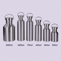 Edelstahl-Trinkflasche mit Metalldeckel – 100% plastikfrei | 350–2000