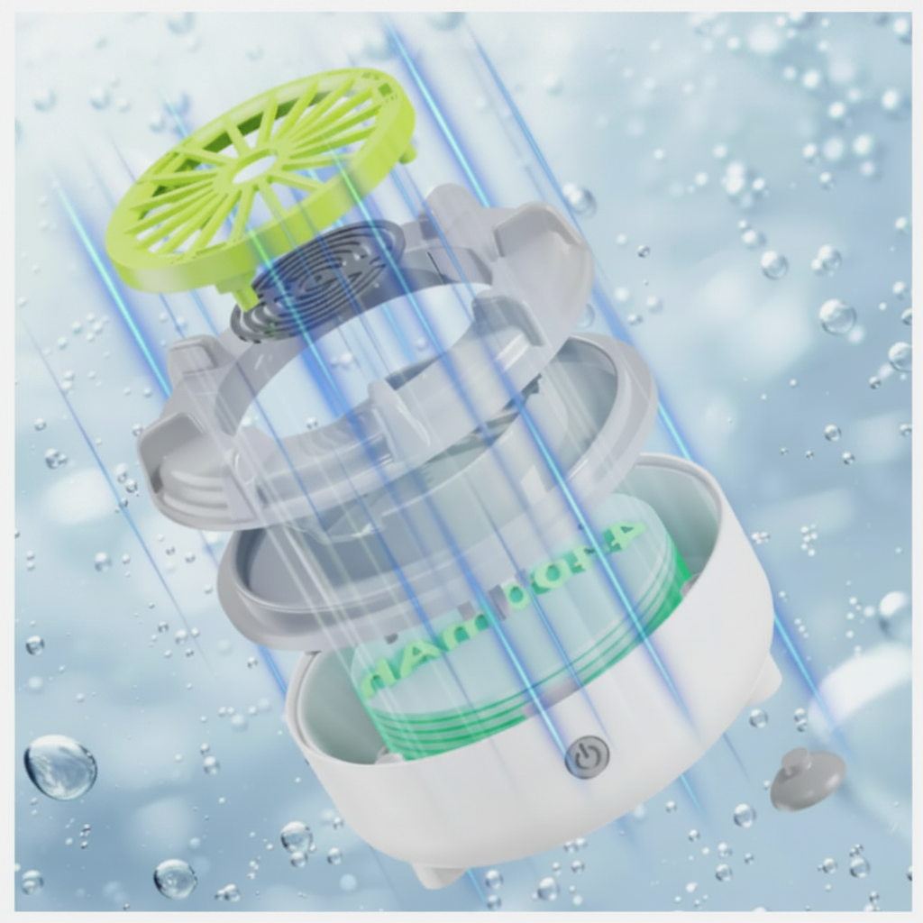Elektrischer Obst- & Gemüsereiniger | Hydroxyl-Ionen-Technologie | IPX7 | USB-C | BPA-frei