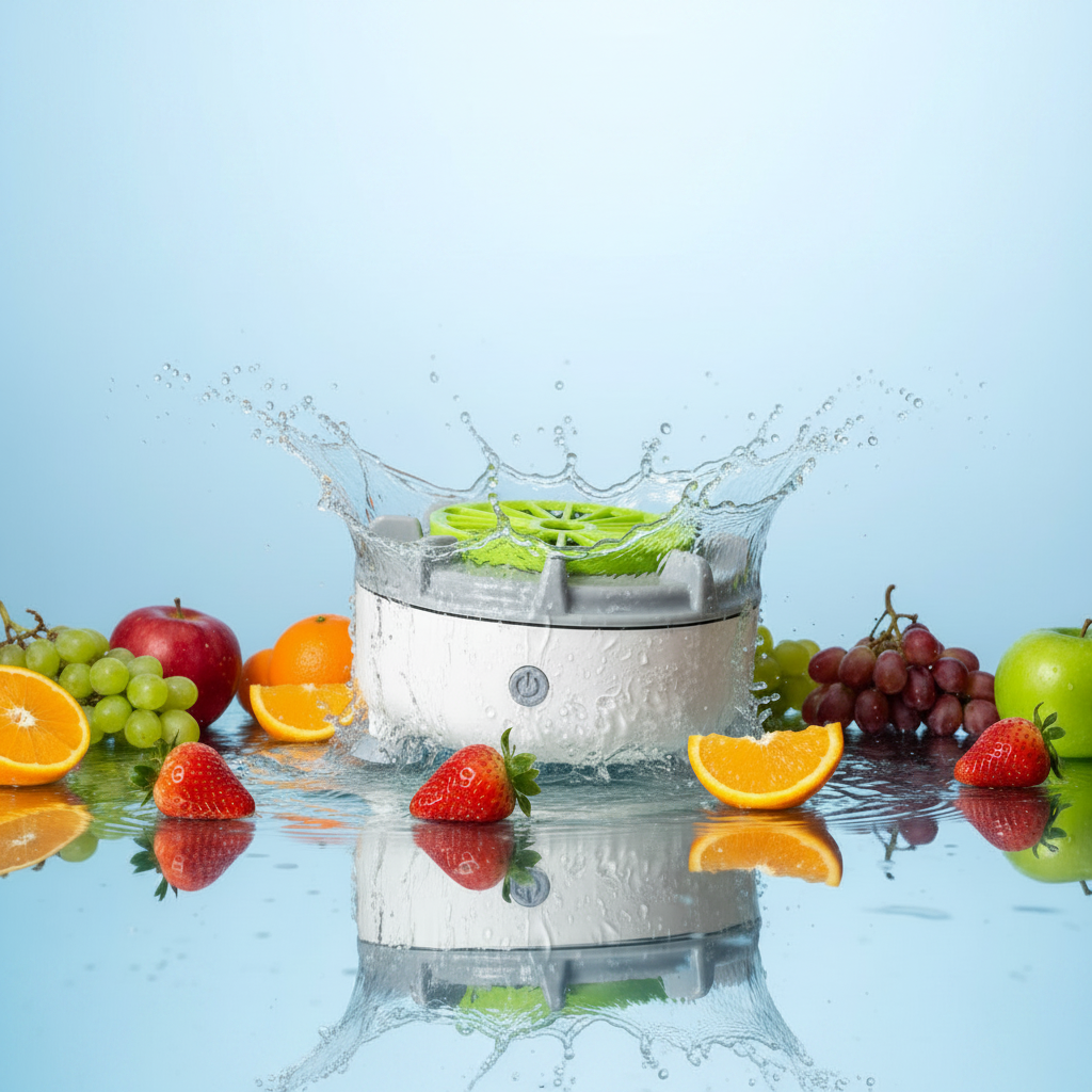 Elektrischer Obst- & Gemüsereiniger | Hydroxyl-Ionen-Technologie | IPX7 | USB-C | BPA-frei