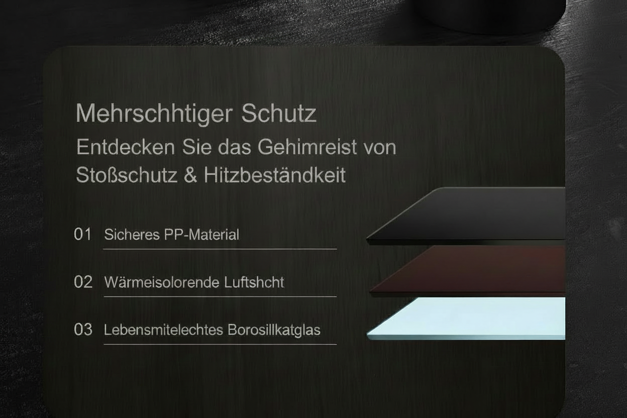 Borosilikat-Glasflasche mit Teesieb & Staufach – 400/600/800/1000ml | BPA-frei | Kostenloser Versand