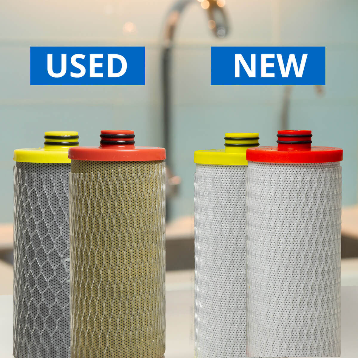 Ersatz Wasserfilter Kartuschen - für AQ-5200 Untertischwasserfilter