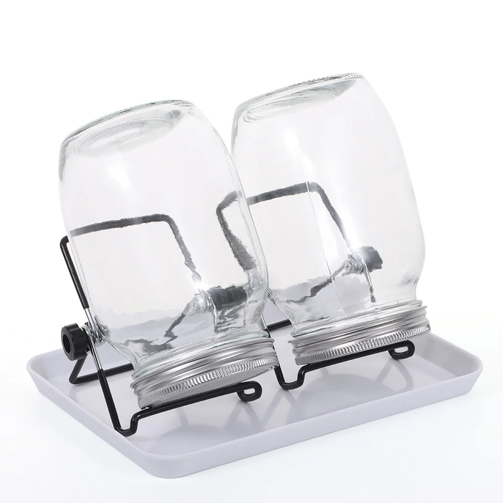 Sprossengläser mit Siebdeckel, Keimset, Wide Mouth Mason Jar Set für die Innenanzuch