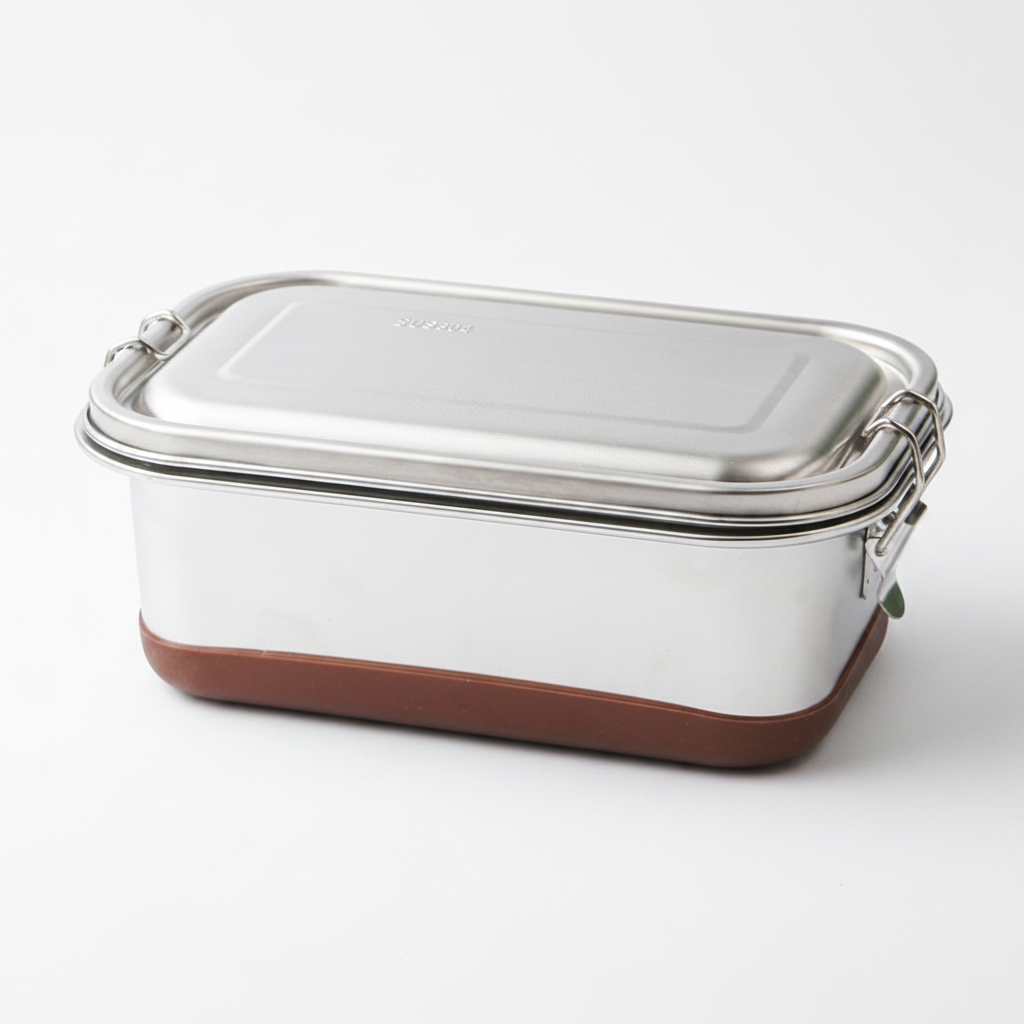 Edelstahl Lunchbox | Auslaufsicher & Doppellagig | 1,2L